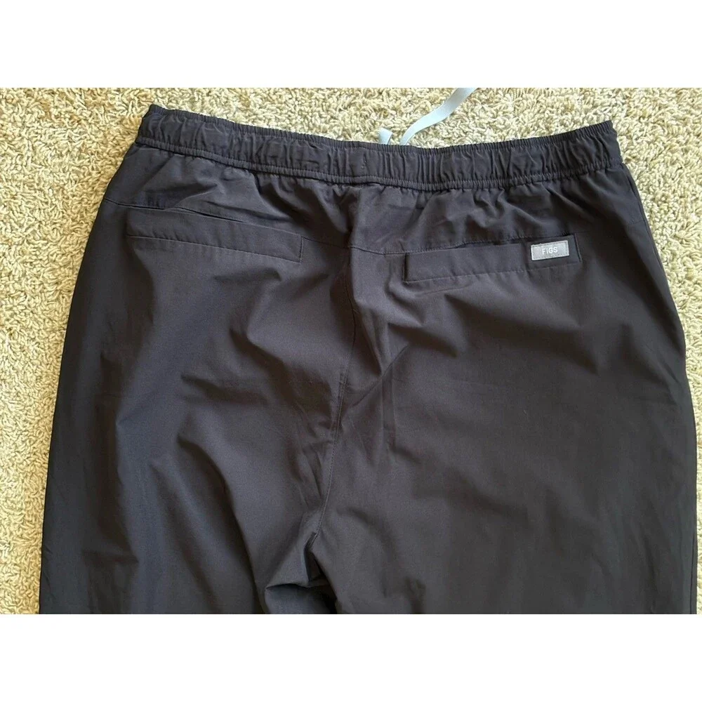 FIGS Tansen Lined Jogger Scrub Pants Men's XL Black Technical Collection Lined